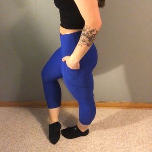 Royal blue leggings